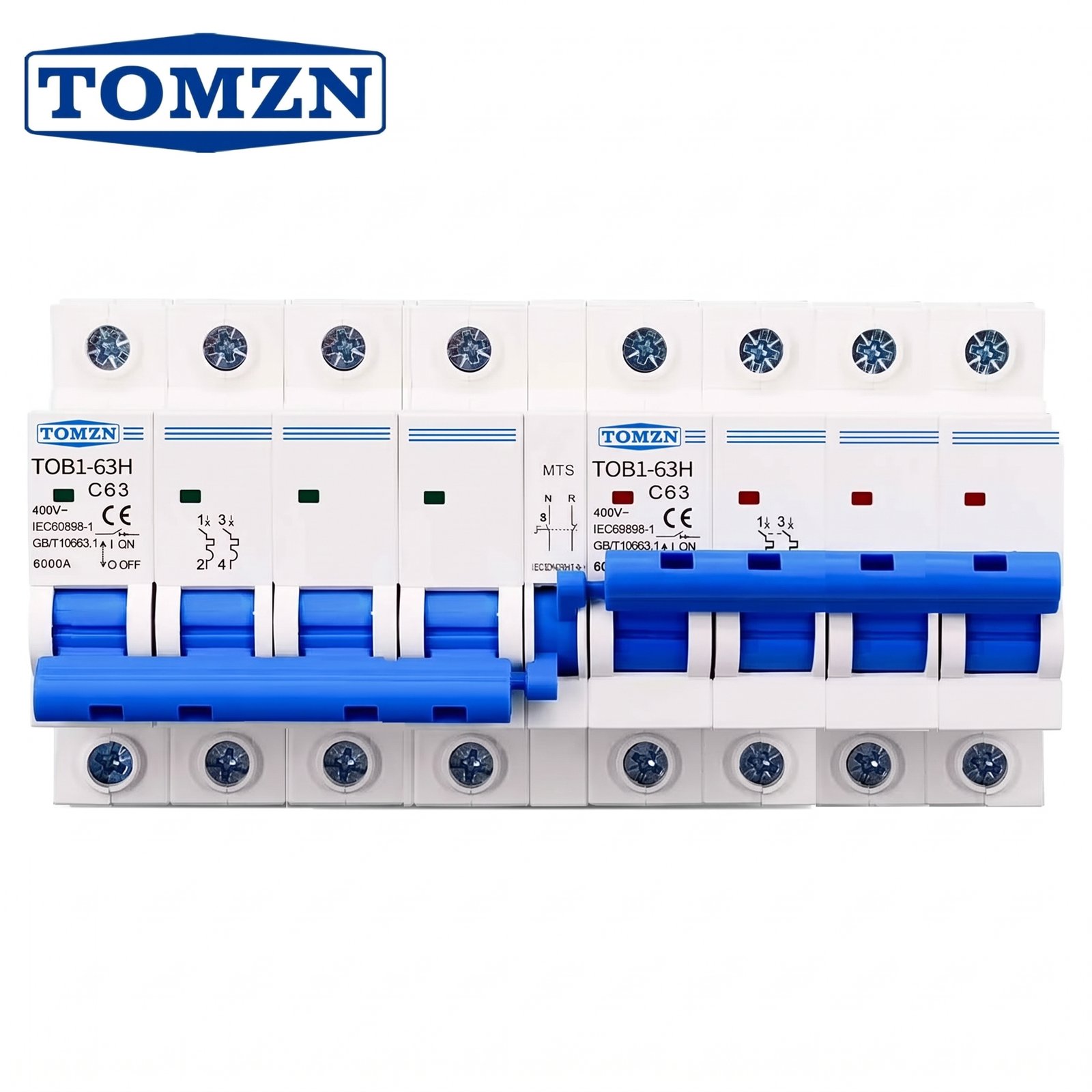 TOMZN 4P+4P 63A AC Manual Transfer Switch (MTS)
